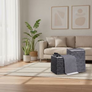 Tapis absorbant pour animaux de compagnie en bambou et charbon de bois, jetable, anti-fuite, séchage rapide, pour chiens et chats, couches non tissées pour chiots - Product Image 1