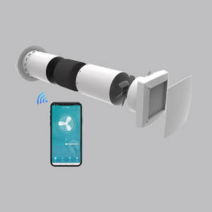 Holtop低騒音空気回収装置WiFi制御シングルルーム熱回収換気 - Product Image 6