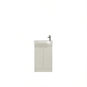 Meuble-lavabo autoportant avec vasque, portes à fermeture douce de 23 pouces, design moderne et contemporain - Product Image 1