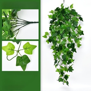 Ning Chen Artificial Green Ivy Vines Hanging <b>Wall</b> <b>Decor</b> Plastic Silk Plants Indoor Outdoor Greenery 60cm Length - Product Image 5