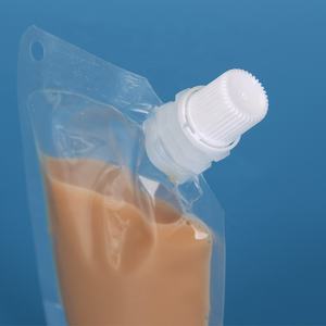 Sacchetto per beccuccio in piedi per acqua e succo di bevanda usa e getta in plastica trasparente all'ingrosso - Product Image 5