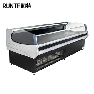 Vitrine réfrigérée commerciale ouverte pour la vente au comptoir, utilisée pour les produits <span class=keywords><strong>de</strong></span> <span class=keywords><strong>charcuterie</strong></span>, les poissons, les aliments frais, la viande fraîche - Product Image 6