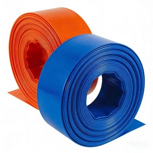 Tuyau de drainage plat en <span class=keywords><strong>PVC</strong></span> flexible le plus vendu (1/2 pouce-16 pouces) ; pour l'irrigation agricole, le lavage à contre-courant des piscines, les pompes de drainage - Product Image 5
