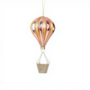 Hand Blown Glass Christmas Ornaments, Astronaut Rocket Hot Air Balloon Globe Playing Card <b>Xmas</b> Tree Hanging Decor Wholesale - Product Image 6