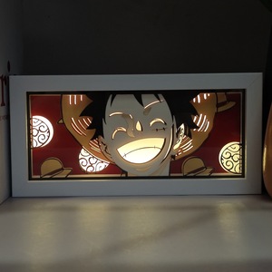 Juego 3D Ilusión Lámpara Japonés Anime Theme 7 Color USB Cambio Manga LED Lámpara De Mesa Flash Bombilla Humor Lámpara Para Niño/cumpleaños/sueño/noche Luz