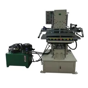 Hot selling easy operation large format safety style 60 tons Hydraulic hot stamping machine for paper leather wooden