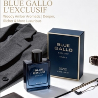 Coffret cadeau de parfum Woody Amber pour homme avec 100 ml de parfum, 15 ml de parfum, 90 ml de brume parfumée, 150 ml de gel douche, 150 ml de lotion pour le corps