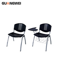Chaise de conférence de formation de bureau de classe scolaire en plastique durable moderne GUANGWEI avec table
