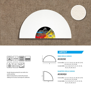 Phoenix sanatçı sınıf toptan asit ücretsiz üçlü boyama sanat boş yarım daire tuval gerilmiş - Product Image 2