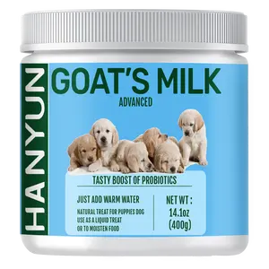 HANYUN Marque privée Poudre de lait de chèvre pour chiens Nutrition Pet Produits de soins de santé pour chats Chaton en conserve Supplément pour chat adulte