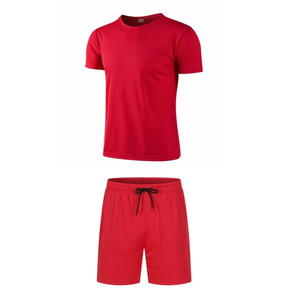 Survêtement de course à manches courtes personnalisé avec logo, séchage rapide, mode estivale, pour hommes et femmes, en polyester - Product Image 6