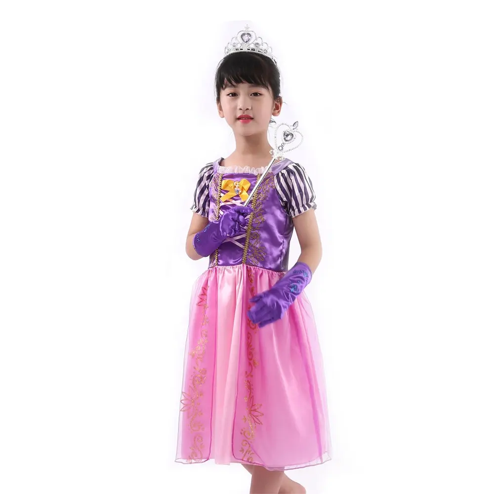 Baby Kids Birthday Party dress Long sleeve tutu dress Cosplay Clothes Carnival Halloween Children Girls Pink Princess Costume