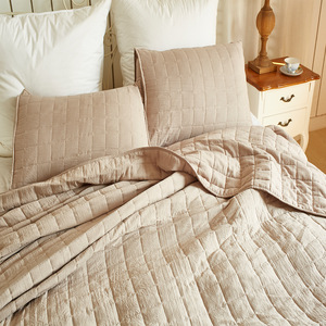 Copripiumino per la casa Set di cuciture King Size 3 pezzi completo/Set di trapunte Queen Size con fodere per cuscini, copriletto leggero/copriletto/ - Product Image 4