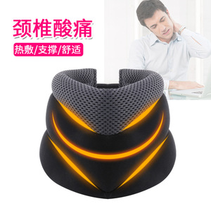 Attelle cervicale magnétique, soutien cervical, taille unique, respirante, thérapie thermique pour soulager les douleurs cervicales - Product Image 1