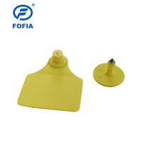 Etiqueta de Oreja para Animales Fofia T904, Nueva Etiqueta RFID de TPU de Alta Calidad, 72*57mm, Codificación Láser, 3 Años de Garantía, para Ganado, Cerdos y Ovejas
