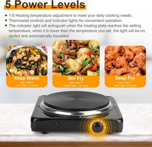 เตาไฟฟ้าแบบพกพา 2 หัวเตา พร้อมระบบทำความร้อนแบบขดลวด สำหรับใช้ในครัวเรือน กำลังไฟ 1000 วัตต์ ทำความสะอาดง่าย ผลิตจากสแตนเลส - Product Image 3