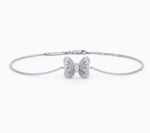 Portraits of Nature butterfly <b>bracelet</b> in rose and white gold - Product Image 2
