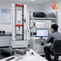 Máquina de Ensayo Universal de Geotextiles WDW 5KN, Máquina de Ensayo de Tracción de Plástico para Membranas Impermeables de Caucho, Revestimientos de Bobinas y Selladores