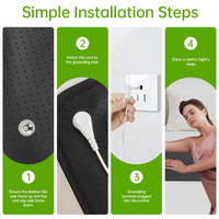 Adaptador de enchufe de pared de cobre ABS con certificado CE, enchufes de puesta a tierra del Reino Unido para alfombrilla de puesta a tierra, funda de almohada