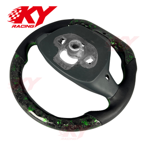 พวงมาลัยคาร์บอนไฟเบอร์ LED RPM แบบฟอร์จสั่งทำพิเศษสำหรับ Ford Fiesta ST RS Escape Sport และ Focus ปี 2008-2016 - Product Image 4