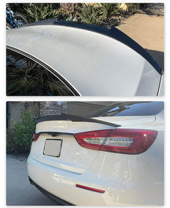 Aileron de coffre en Fiber de carbone sec arrière Style PSM pour Audi A5 S5 RS5 B9 coupé 2017 matériau de toit à pont unique - Product Image 4