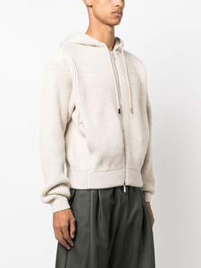 Đầy Đủ Zip Hoodies Nặng Pháp Terry Chất Lượng Cao Bông Đầy Đủ Zip up Hoodie Tùy Chỉnh Đan Áo Zip up Cardigan Áo Len - Product Image 3