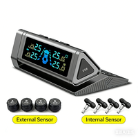 Monitor Tekanan Ban Mobil OEM TPMS Model S2 Eksternal Internal Tenaga Surya Sensor Deteksi Ban Presisi Tinggi Garansi 1 Tahun