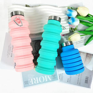 पोर्टेबल आउटडोर खेल और यात्रा सिलिकॉन तह पानी की बोतल के लिए नए उत्पाद विचार - Product Image 4