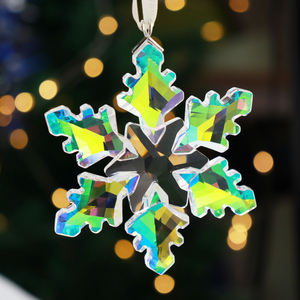 Edizione Annuale Fiocco di Neve in Cristallo K9, Ornamento Natalizio Intagliato <span class=keywords><strong>da</strong></span> Appendere all'Albero, Decorazione Perfetta per la Casa con Tema Amorevole - Product Image 6
