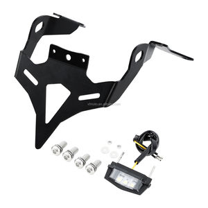 Plaquita TCMT XF140457 cola Fender eliminador de titular de placa de licencia para <span class=keywords><strong>Honda</strong></span> <span class=keywords><strong>CB650R</strong></span> CBR650R 19-20 negro - Product Image 4