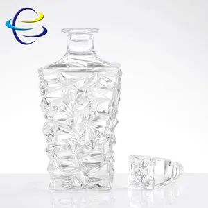 Unique Design Hot Sale Engraving Crown Cap 750ml 700ml Wholesale Glass Bottles