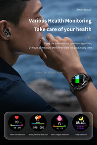 ساعات يد رياضية ذكية للسيدات مواكبة للموضة OEM 2024 ساعة يد TWS <span class=keywords><strong>3</strong></span>×1 F26 <span class=keywords><strong>2</strong></span> رباط 1.43 HD BT لإجراء المكالمات وتقنية NFC ومعدل ضربات القلب ساعة يد رياضية ذكية مع سماعات أذن - Product Image 4