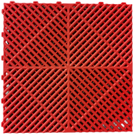 Dalles de sol modulaires en PP haute résistance pour garage, antidérapantes et drainantes, pour ateliers et centres de lavage automobile