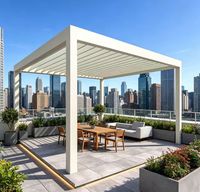 Pergola extérieure en aluminium sur mesure Sweet Home, pergola bioclimatique de haute qualité avec installation facile pour jardin, patio, cour arrière