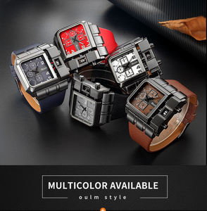 Oulm 3364 en stock, 1 pièce, logo personnalisé, 50 pièces, fabricant d'usine OEM ODM, montre-bracelet à quartz de luxe pour homme - Product Image 3