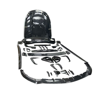 Kit carrosserie en fibre de carbone sèche pour Mercedes-Benz GT63S C192, style Babos, haute qualité, comprenant lèvre avant, jupes latérales, diffuseur et spoiler