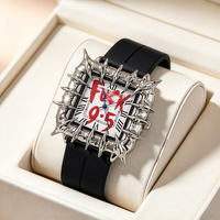 Montre à Quartz Analogique en Alliage Style Gothique Y2K Rétro avec Design Griffe de Luxe en Albâtre pour Hommes/Femmes Tendance Européenne et Américaine
