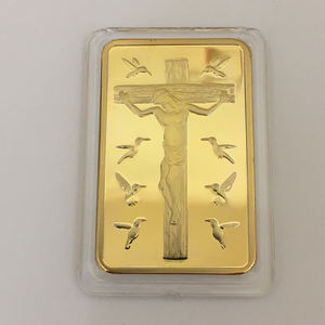 الوصايا العشر مع صورة يسوع على الصليب، لوح ذهبي مطلي للعرض والديكور - Product Image 2