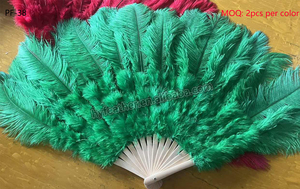 Grande Ventaglio di Piume di Struzzo Bianche per Costumi Femminili, Spettacoli, Tea Party, Decorazioni per Feste, Accessorio per <span class=keywords><strong>Danza</strong></span>, Matrimoni e Servizi Fotografici - Product Image 3