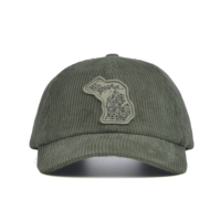 Casquette de baseball personnalisée en velours côtelé avec logo, style vintage, 6 panneaux, pour homme, vente en gros