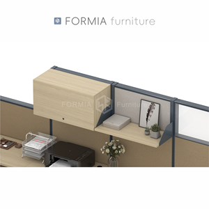Muebles de Oficina Modernos, Cubículo para Centro de Llamadas, Estación de Trabajo, Mesa de Oficina con Separador, Escritorio para Computadora, Estación de Trabajo Modular para 4 Personas - Product Image 6