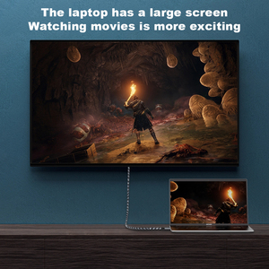 USB C to HDTV-Compatible 8K <strong>Cable</strong> Type C to HDTV 2.1 <strong>Cable</strong> <strong>Thunderbolt</strong> <strong>3</strong> 8K@60Hz 4K@120Hz 2K 144Hz for Computer HDTV Monitor 2M - Product Image 4