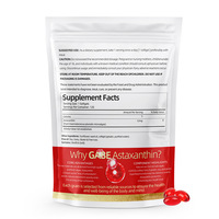 Gélules d'astaxanthine 12 mg de source microalgue, complément alimentaire, fabrication OEM, marque privée, capsules molles