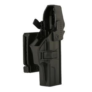 Universele tactische holster van polymeer voor Sp2022, met twee-in-één riemclip, OWB, rechtshandig, Guangdong, beenhouder, niveau 3 - Product Image 1