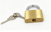 Cadenas en laiton massif de qualité industrielle, haute sécurité pour portail et porte, avec clé passe-partout, logo personnalisé, certifié CE