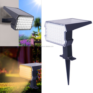 Projecteurs solaires extérieurs étanches IP65 Tayire, 45 LED, éclairage solaire à piquet pour allée, jardin, cour extérieure - Product Image 3