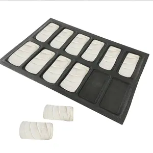 Silicone For Loaf Bread Forms Square Compartment Oblong Shape Mold