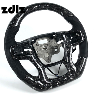 Volant personnalisé en cuir perforé et fibre de carbone forgée pour Chevrolet Silverado <span class=keywords><strong>Corvette</strong></span> C8 Cruze - Product Image 2