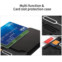 Nouveau brevet privé carte de crédit étui dur ID portefeuille antichoc TPU protéger concepteur sac à main étui portefeuille pour iPhone 14 13 12 11 X
