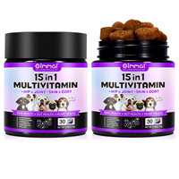 Oimmal 30 Soft Chews, compléments vitaminiques, multivitamines 15-en-1, soutien de l'immunité, de la digestion, de la santé des articulations et du cœur pour chiens